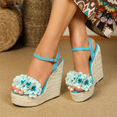 3D Platform Sandals Waterproof Wedges